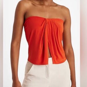 Express draped split hem tube top NEW w/tags sz Large